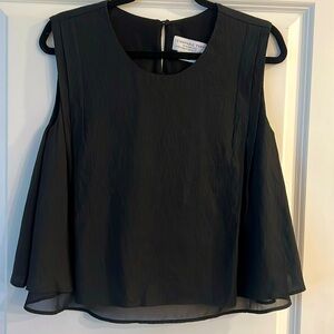 CIAOPANIC TYPY Sheer Layered Blouse, Black ONE Size